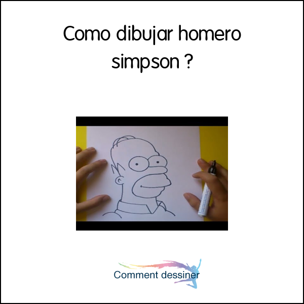 Como dibujar homero simpson